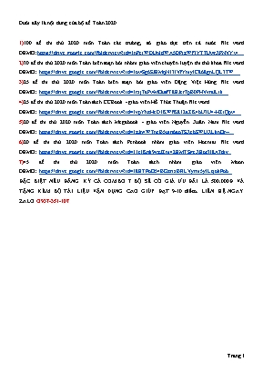 Đề thi chính thức kỳ THPT Quốc gia môn Toán năm 2019 - Đề số 25 - Năm học 2019-2020 - Hồ Đức Thuận